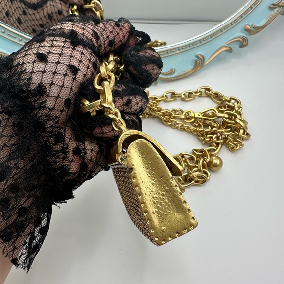 Anthropologie Mini Double Chain Charm Belt/Bag - Picture 16 of 17